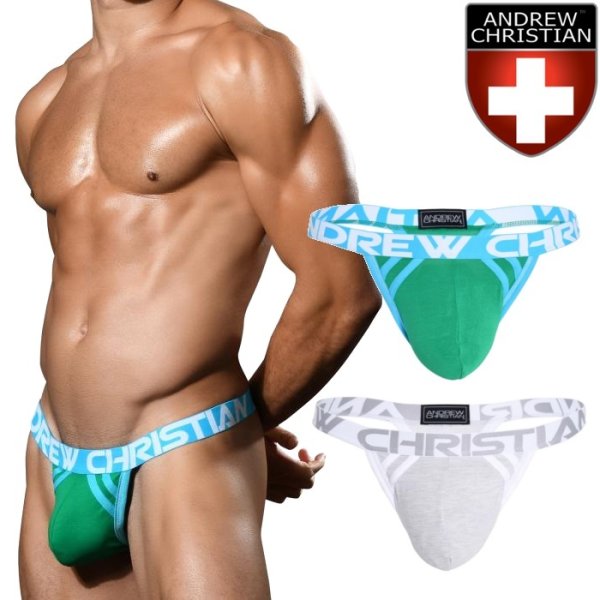 画像1: Andrew Christian【アンドリュークリスチャン】 ジョックストラップ Tバックタイプ 男性用Tバック 男性Tバック メンズTバック アンクリ COOLFLEX モダール ACTIVE SHOW-IT T バック