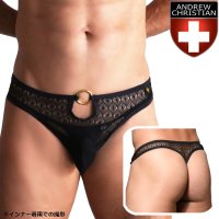 Andrew Christian【アンドリュークリスチャン】 男性用Tバック メンズTバック アンクリ Seductive レース生地リング T バック