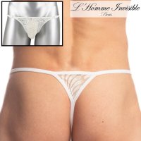 L'Homme Invisible【ロームアンヴィジーブル】 メンズTバック 男性用Tバック 男性Gストリング G-string Plume d'Argent レース メッシュ Ｔバック 男性下着