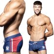 画像2: Andrew Christian【アンドリュークリスチャン】 メンズ水着 海パン ブランド ショート丈 スイムショーツ PHYS. ED. VARSITY (2)