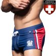 画像1: Andrew Christian【アンドリュークリスチャン】 メンズ水着 海パン ブランド ショート丈 スイムショーツ PHYS. ED. VARSITY (1)