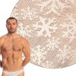 画像6: L'Homme Invisible【ロームアンヴィジーブル】 メンズビキニ Snowflake レース メッシュ ビキニブリーフ シースルー男性下着 (6)