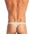 画像3: L'Homme Invisible【ロームアンヴィジーブル】 メンズTバック 男性用Tバック 男性Gストリング G-string White Lotus レース メッシュ Ｔバック 男性下着 (3)