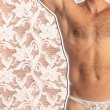 画像7: L'Homme Invisible【ロームアンヴィジーブル】 メンズTバック 男性用Tバック 男性Gストリング G-string White Lotus レース メッシュ Ｔバック 男性下着 (7)